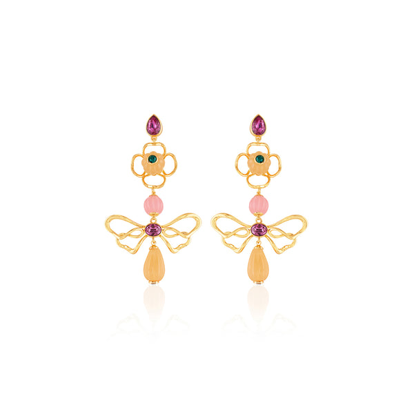 Isharya Dusky Bloom Dangler Earrings Earrings