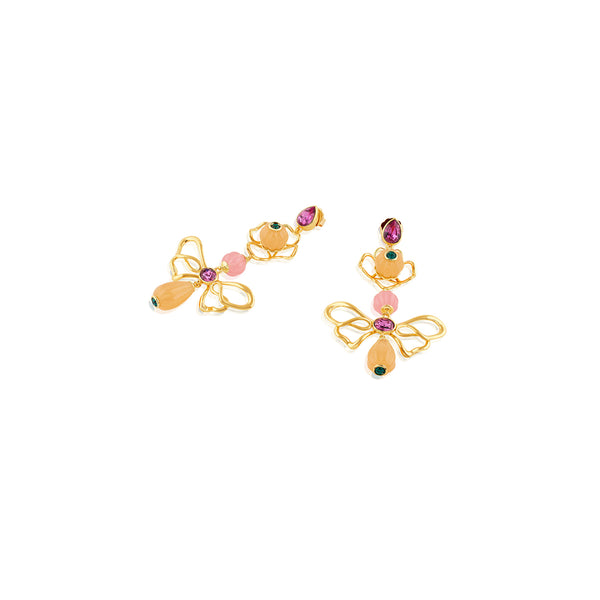 Isharya Dusky Bloom Dangler Earrings Earrings