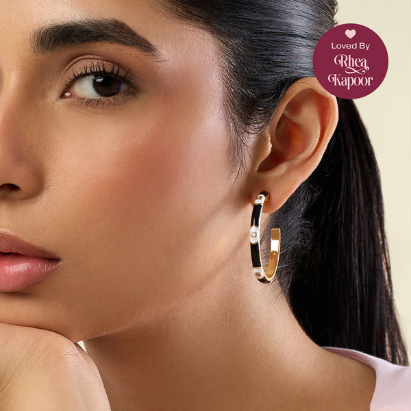 isharya Eclipse Eye Hoops Earrings