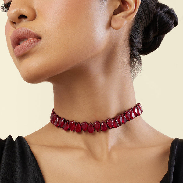 isharya Elysian Ruby Choker Necklace Necklaces