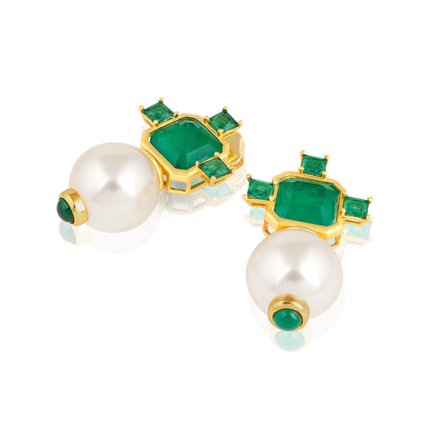 Isharya Emerald Elegance Libra Earrings Earrings