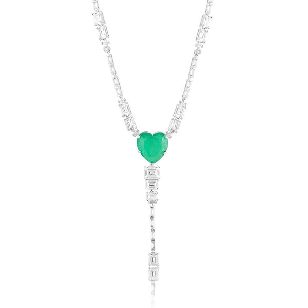 Isharya Emerald Elegance Y Necklace Necklaces