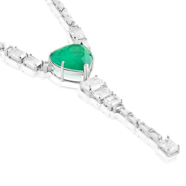 Isharya Emerald Elegance Y Necklace Necklaces