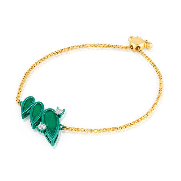 Isharya Emerald Flame Bolo Bracelet Bracelets