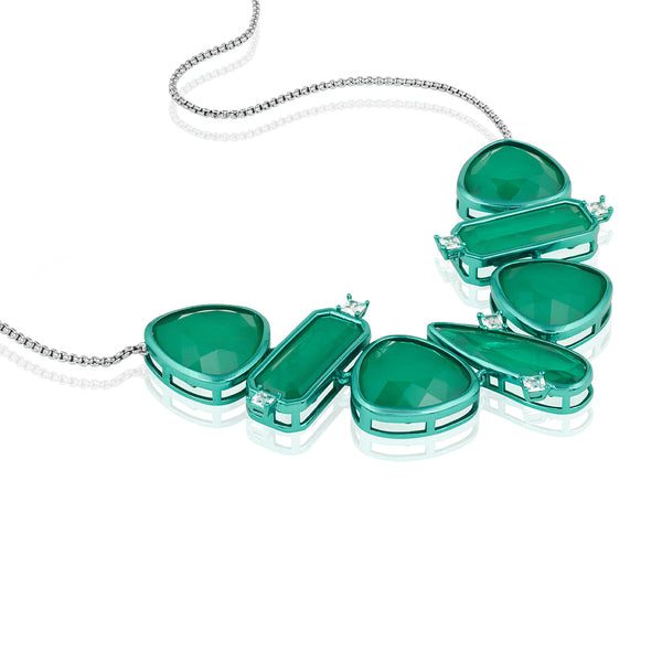 Isharya Emerald Flame Choker Necklaces