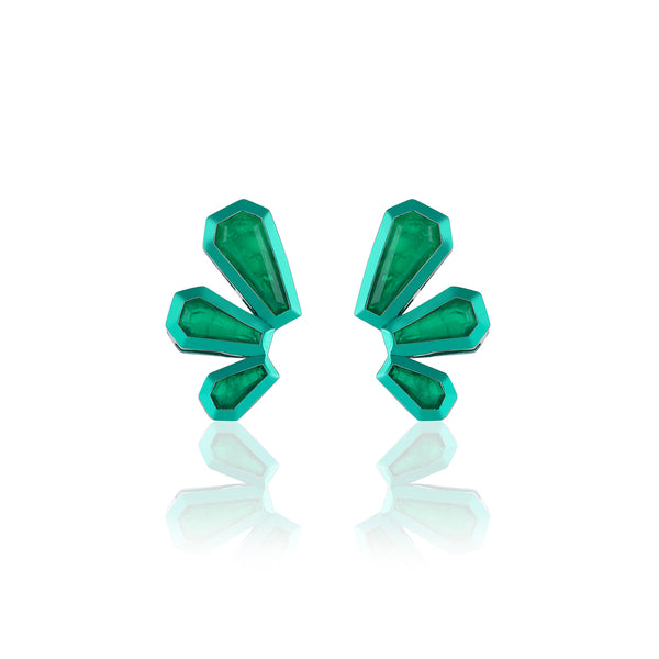 Isharya Emerald Glint Stud Earrings Earrings