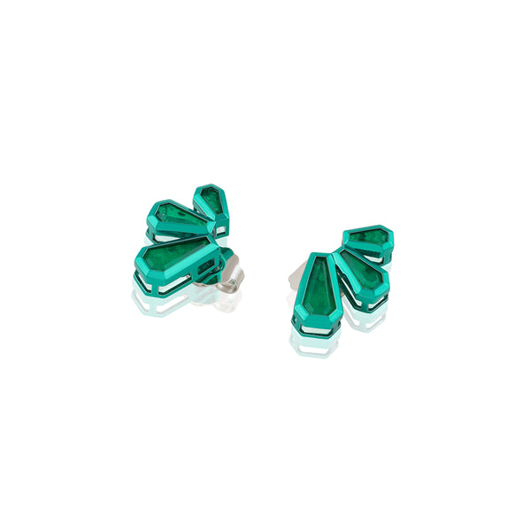 Isharya Emerald Glint Stud Earrings Earrings