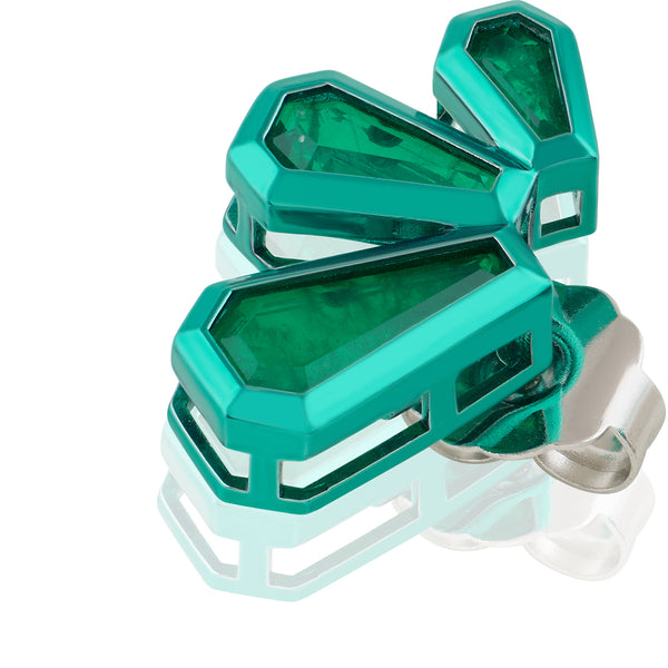 Isharya Emerald Glint Stud Earrings Earrings