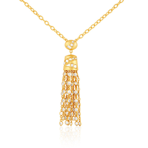 isharya Emerald Tassels Necklace Necklaces