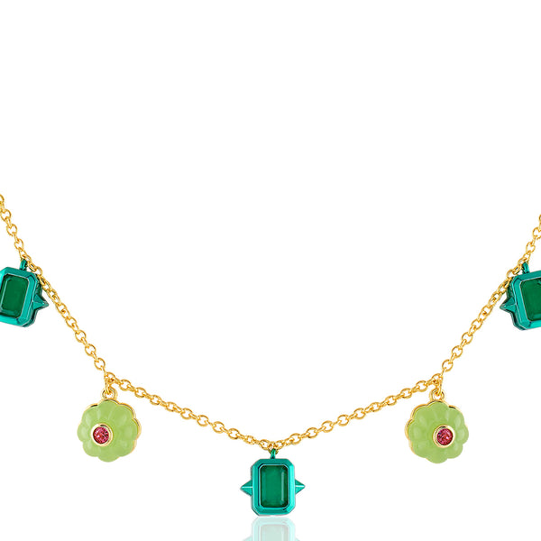 Isharya Enchanted Garden Charm Necklace Necklaces