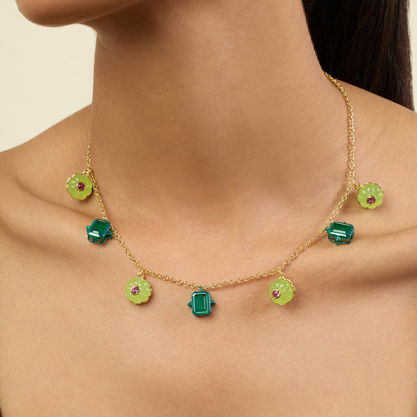 isharya Enchanted Garden Charm Necklace Necklaces