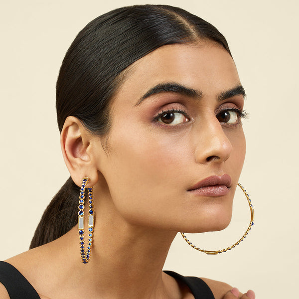 Isharya Equinox Glow Party Hoops Earrings