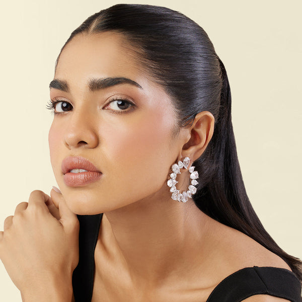 Isharya Eternal Glow Circle Studs Earrings