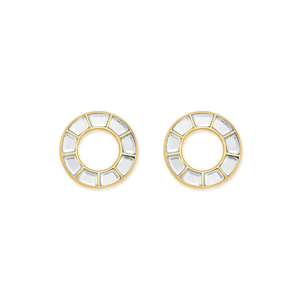 isharya Eternity Stud Earrings Earrings Gold
