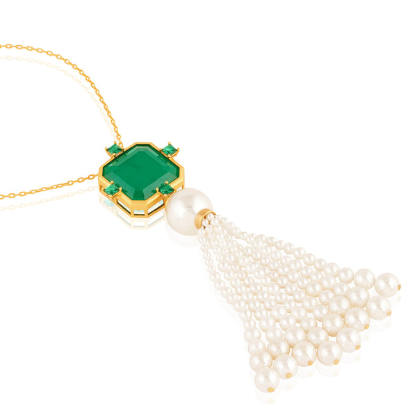 Isharya Festive Frills Long Necklace Necklaces