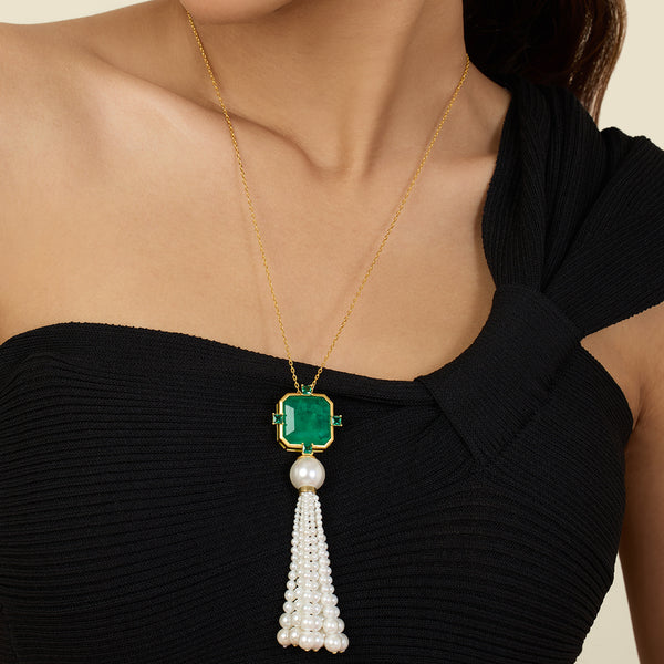 isharya Festive Frills Long Necklace Necklaces