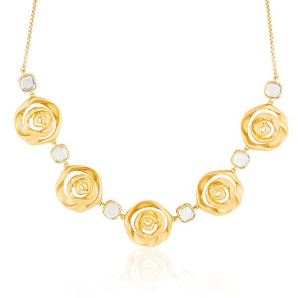 Isharya Festive Rosé Collar Necklace Necklaces