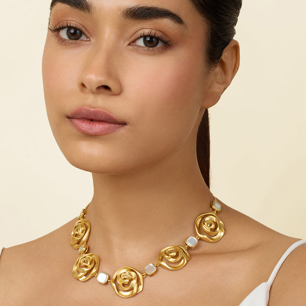 Isharya Festive Rosé Collar Necklace Necklaces