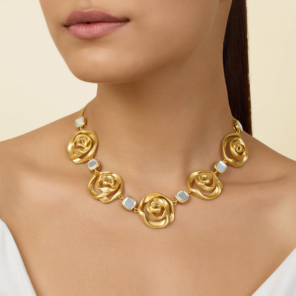 isharya Festive Rosé Collar Necklace Necklaces