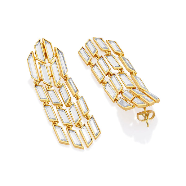 Isharya Flash Mirror Rain Earrings Earrings