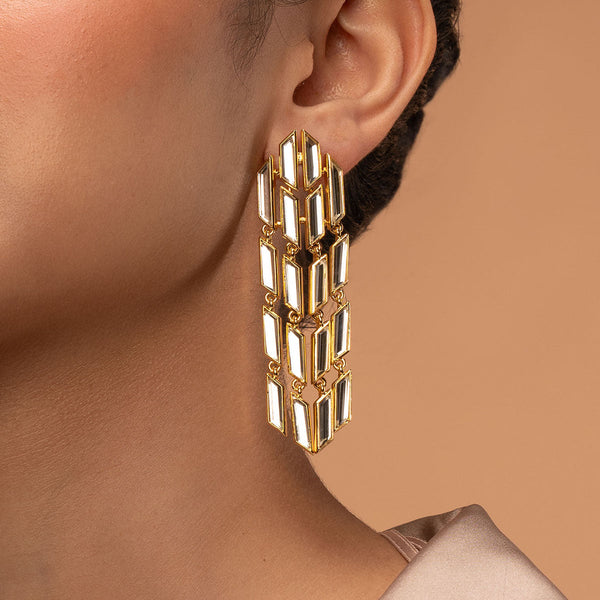 isharya Flash Mirror Rain Earrings Earrings