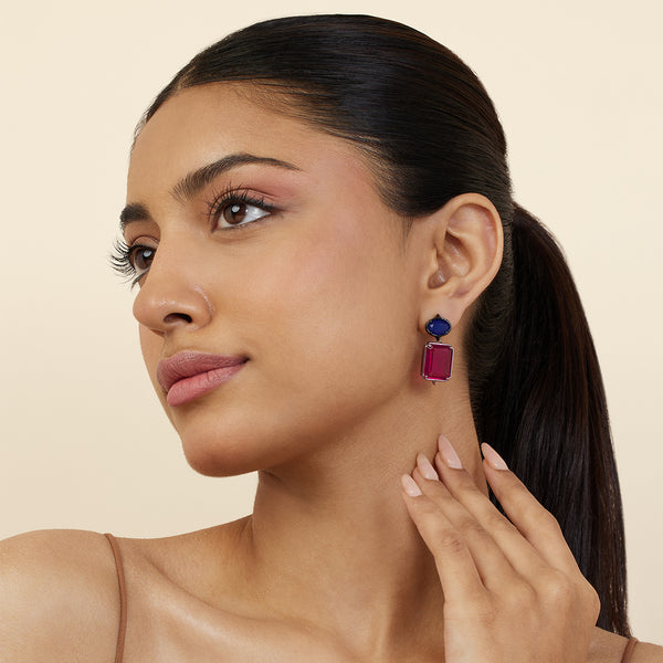 Isharya Floral Flame Dangler Earrings Earrings
