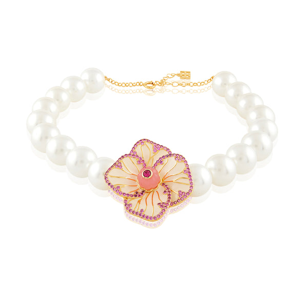 Isharya Floral Symphony Choker Necklace Necklaces