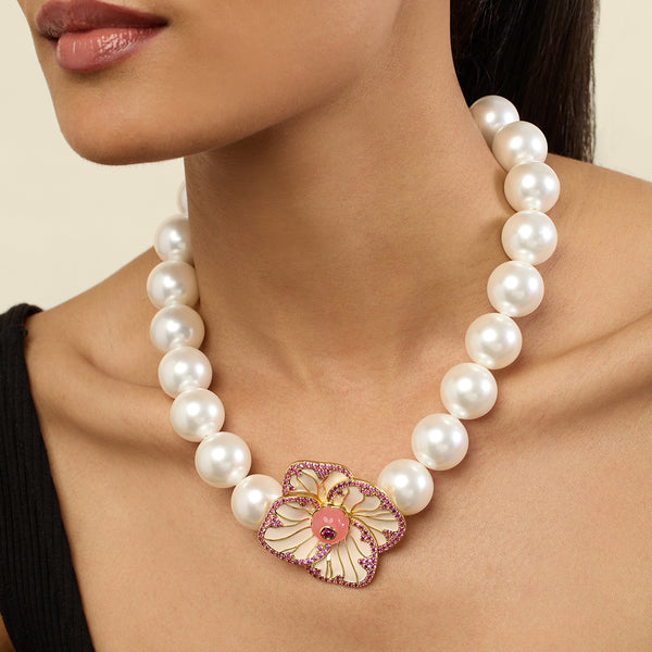 isharya Floral Symphony Choker Necklace Necklaces