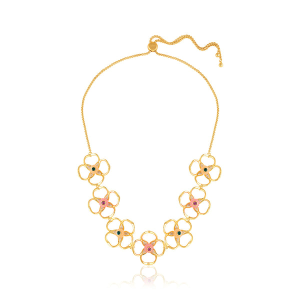 Isharya Garden Bloom Choker Necklace Necklaces