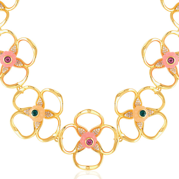 Isharya Garden Bloom Choker Necklace Necklaces