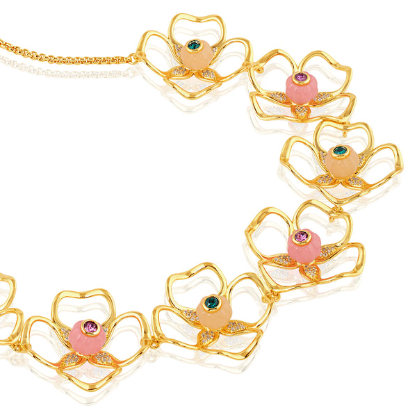 Isharya Garden Bloom Choker Necklace Necklaces