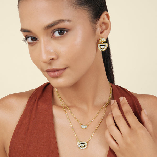 Isharya Gilded Gleam Mirror Set Sets