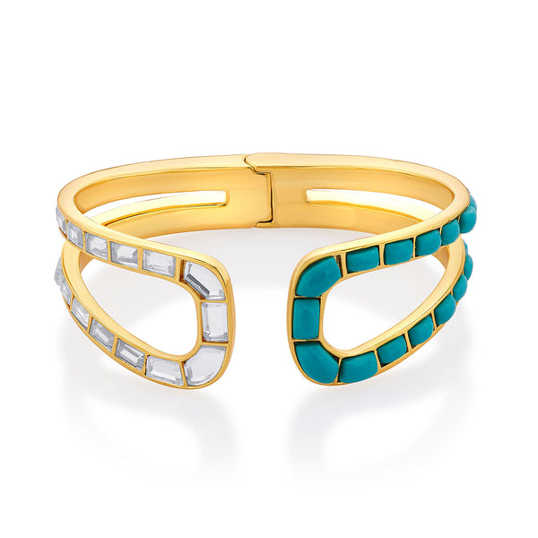 Isharya Glow Turquoise Open Cuff Cuff XS