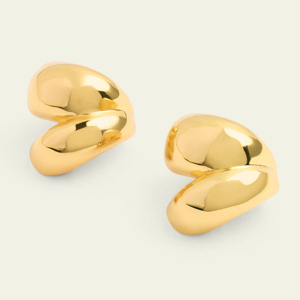 Isharya Gold Bubble Ear Cuff Earrings Gold