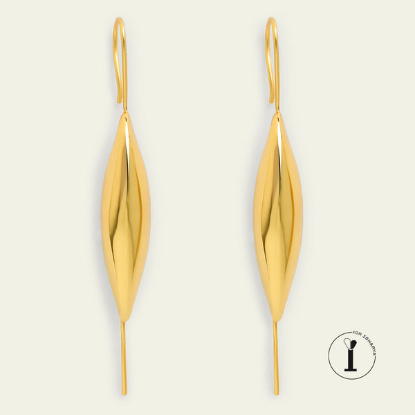 isharya Gold Bubble Two-Way Earrings Earrings Gold