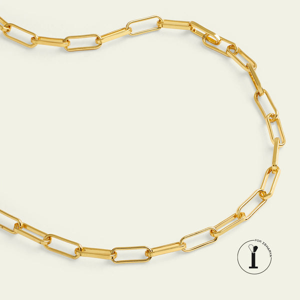 isharya Gold Chain Link Necklace Necklaces