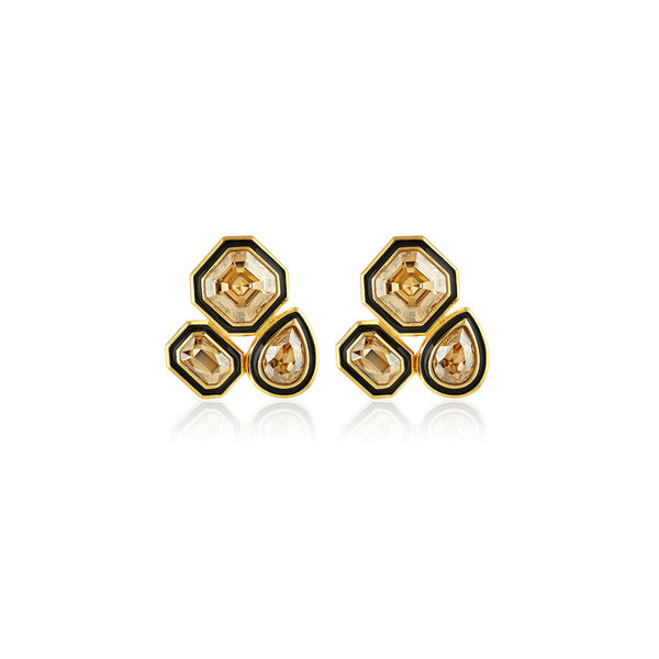 isharya Gold Crystal Galaxy Earrings Earrings
