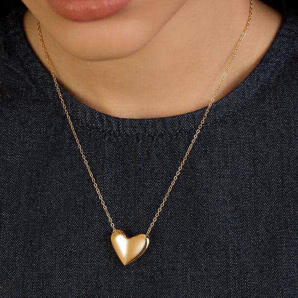 isharya Gold Heart Necklace Necklaces