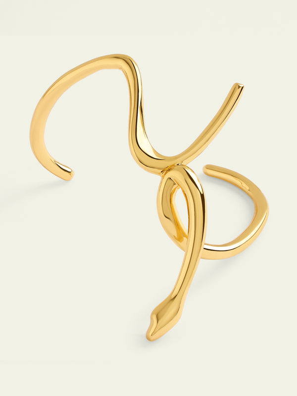 Isharya Gold Slither Cuff Bracelets XS