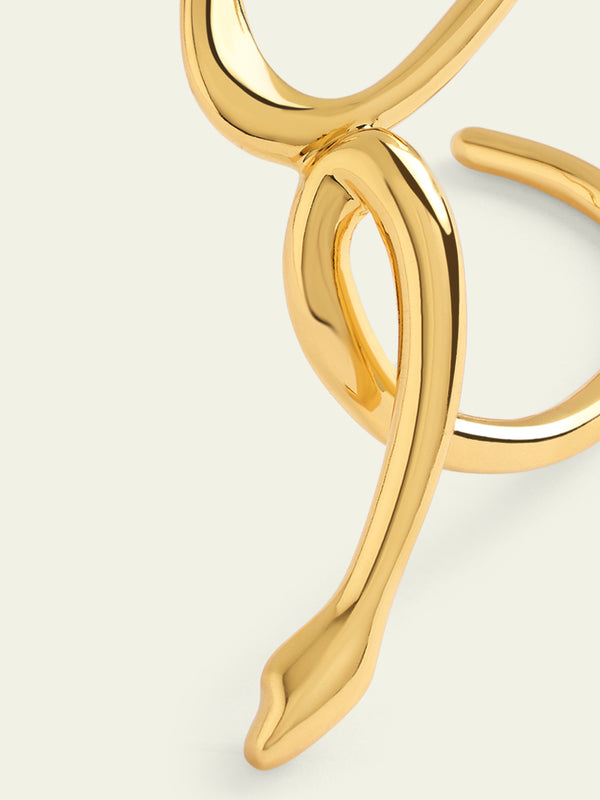 Isharya Gold Slither Cuff Bracelets XS