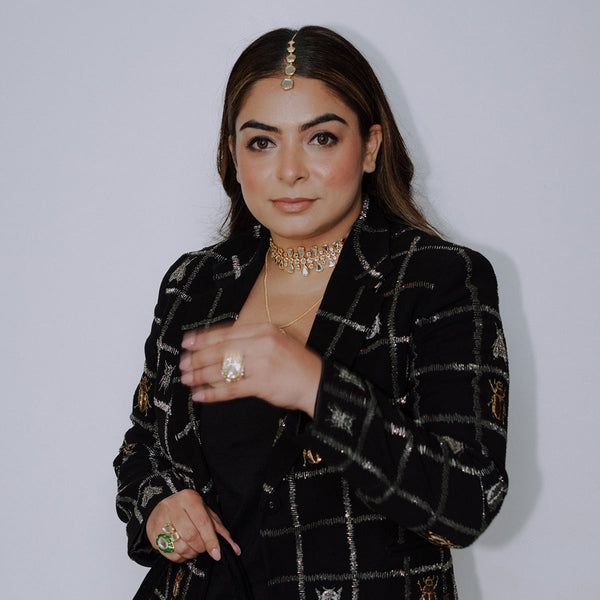 isharya Gurleen Gambhir Glimmer Mirror Maang Tikka