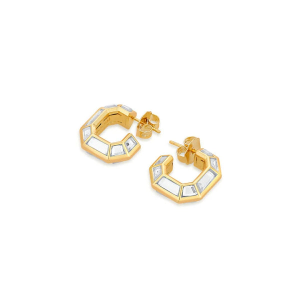 Isharya Harmony Huggie Earrings Earrings Gold