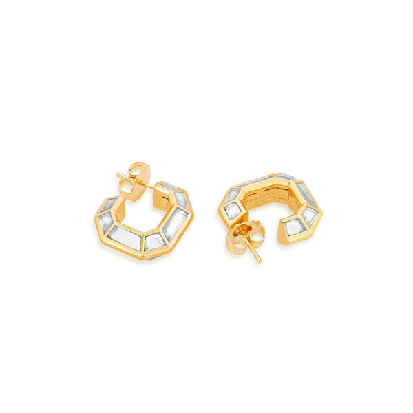 Isharya Harmony Huggie Earrings Earrings Gold