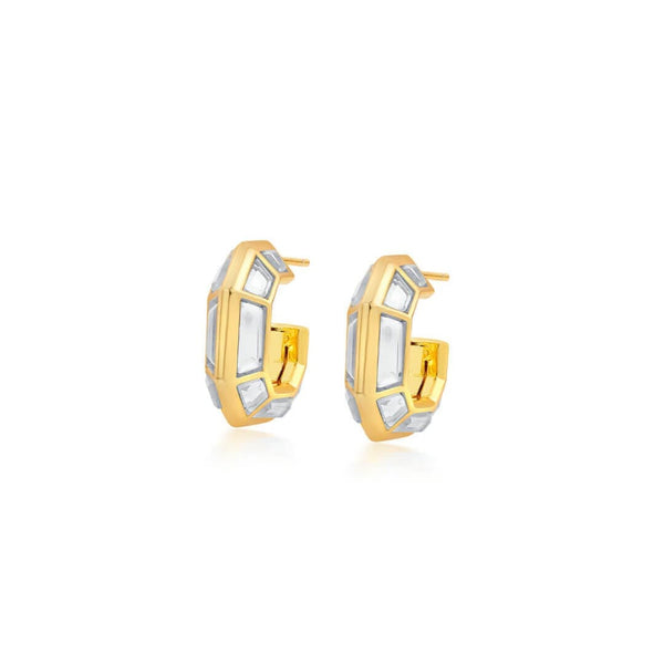 isharya Harmony Huggie Earrings Earrings Gold