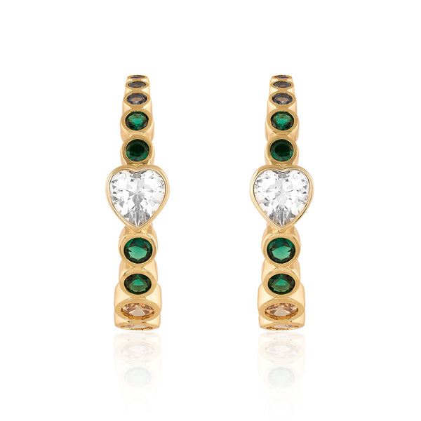 Isharya Hues Of Summer Hoops Earrings