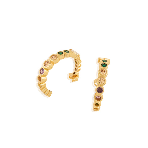 Isharya Hues Of Summer Hoops Earrings