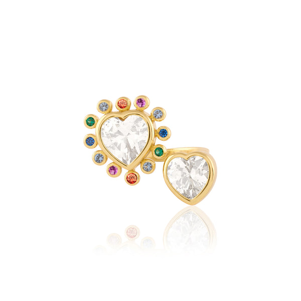 Isharya I Heart Summer Ring Rings Free Size