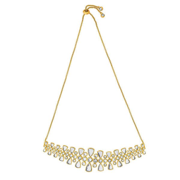 isharya Jugni Dazzling Mirror & CZ Choker Choker