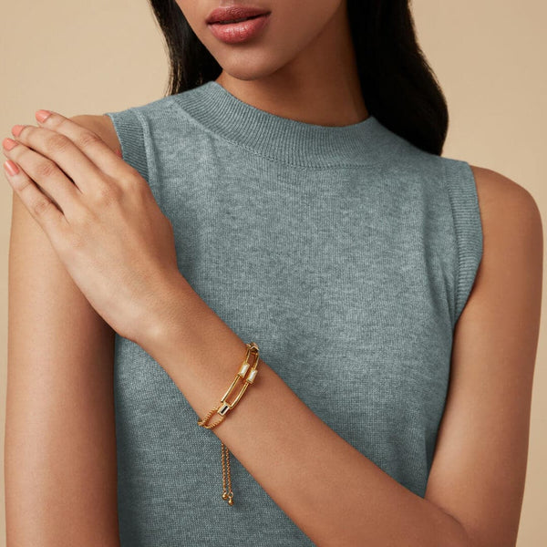 Isharya Link In Bolo Bracelet Bracelets Gold