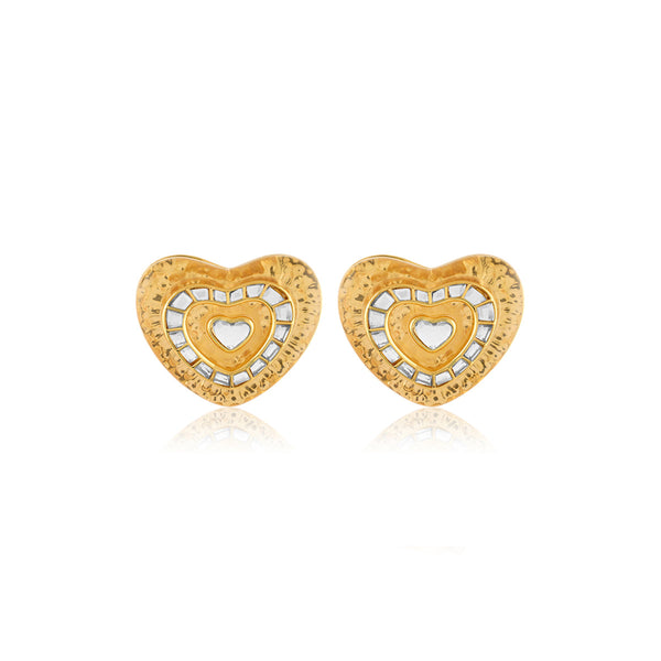 isharya Love Mirrors Small Studs Earrings